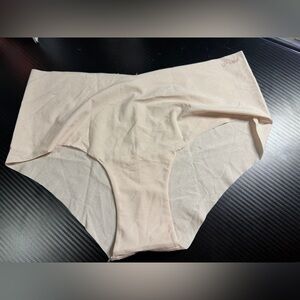 Victoria's Secret PINK Nude Cheeky Bikini Briefs with Subtle Pink Logo